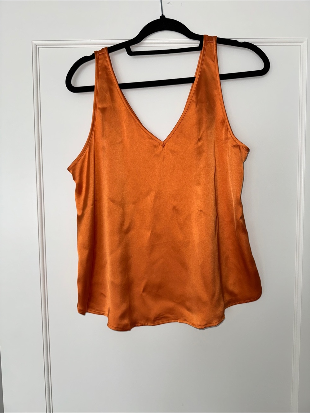 LOFT (Ann Taylor) blouse shirt top size medium machine wash! Orange NEW